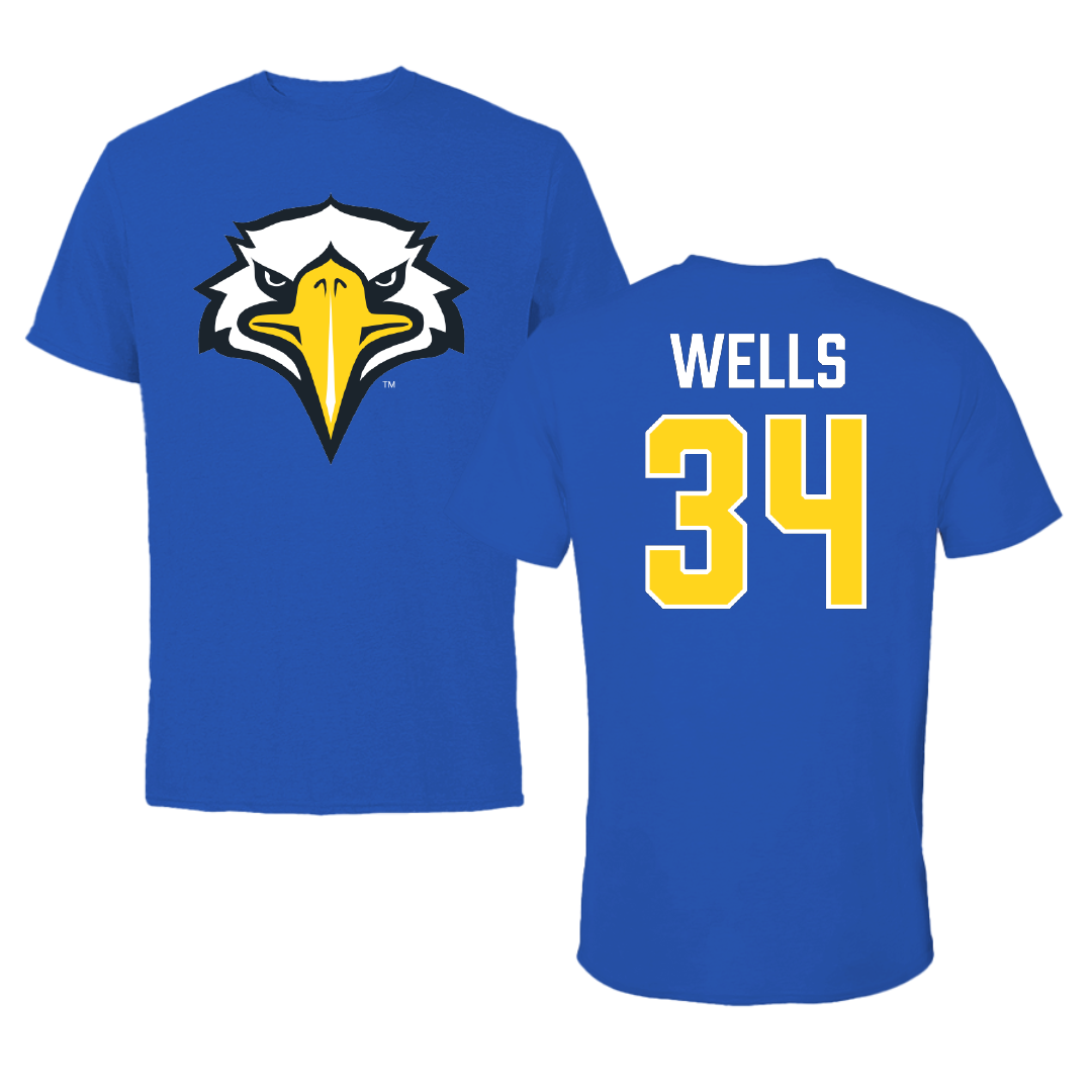 Morehead State University Baseball Blue Tee - #34 Cole Wells