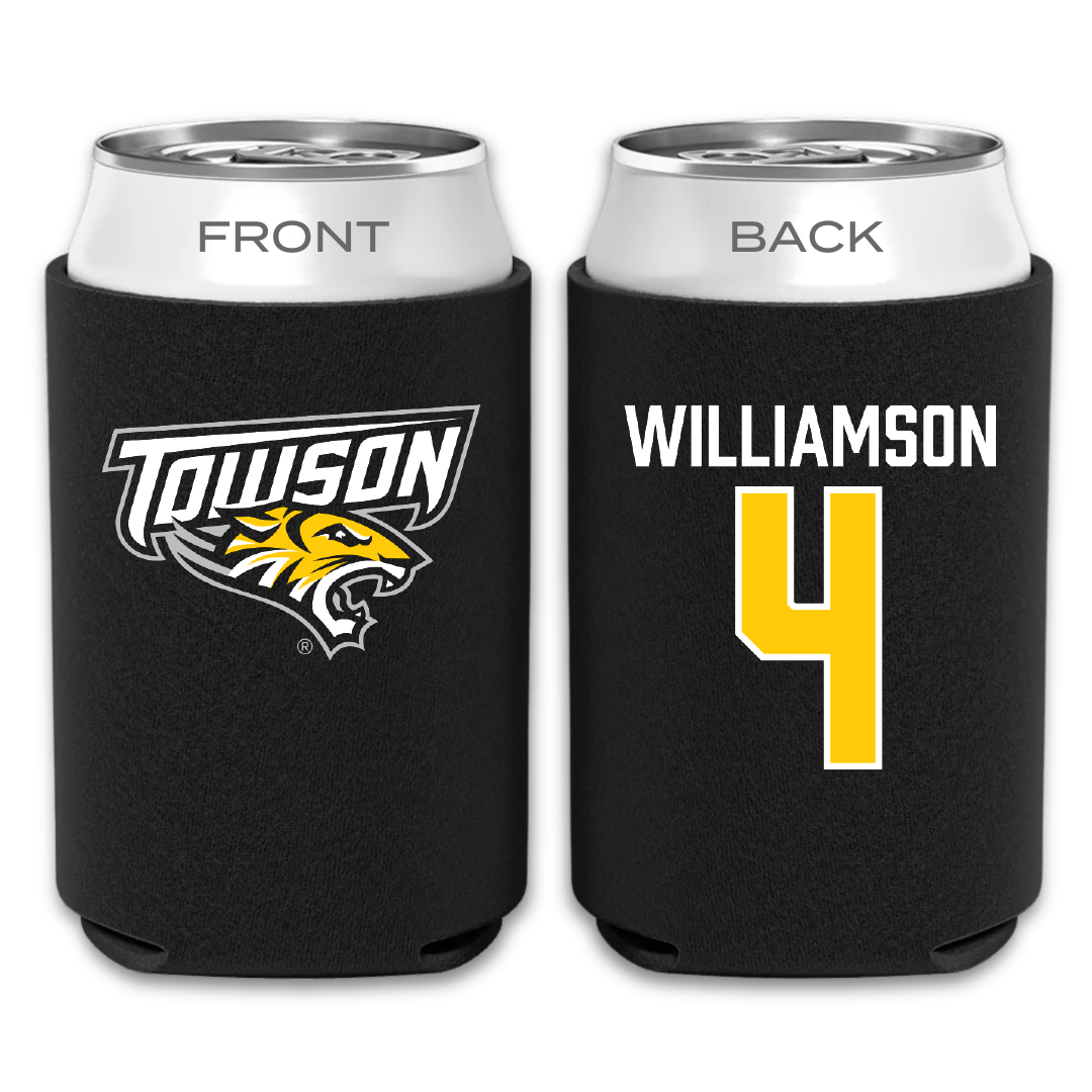 Towson University Basketball Black Can Cooler - #4 Dylan Williamson