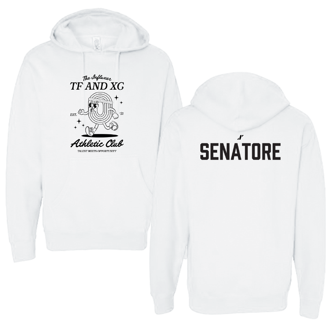 TF and XC White Influxer Athletic Club Hoodie - Anthony Senatore