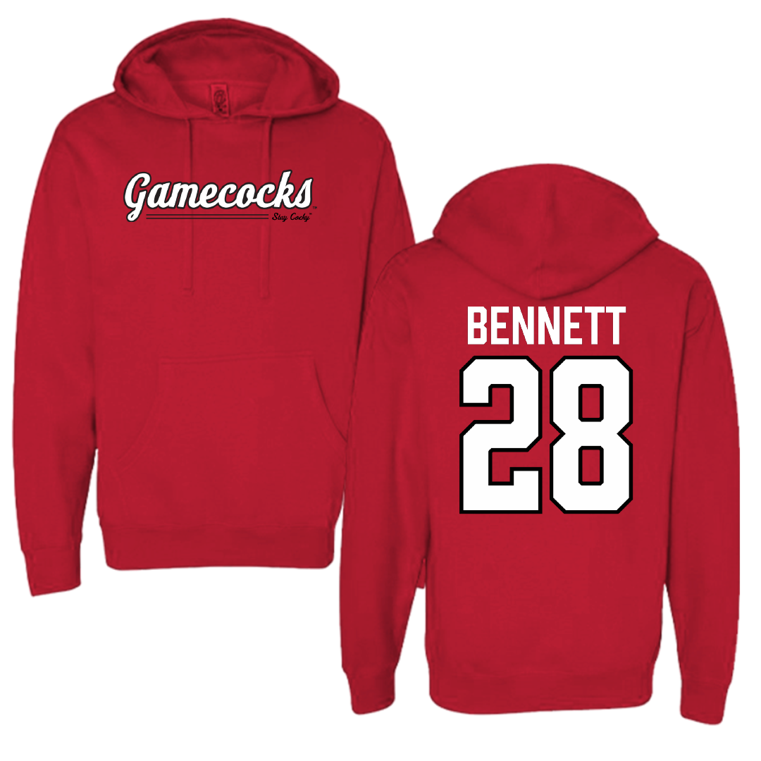 Jacksonville State University Football Red General Hoodie - #28 Reggion Bennett