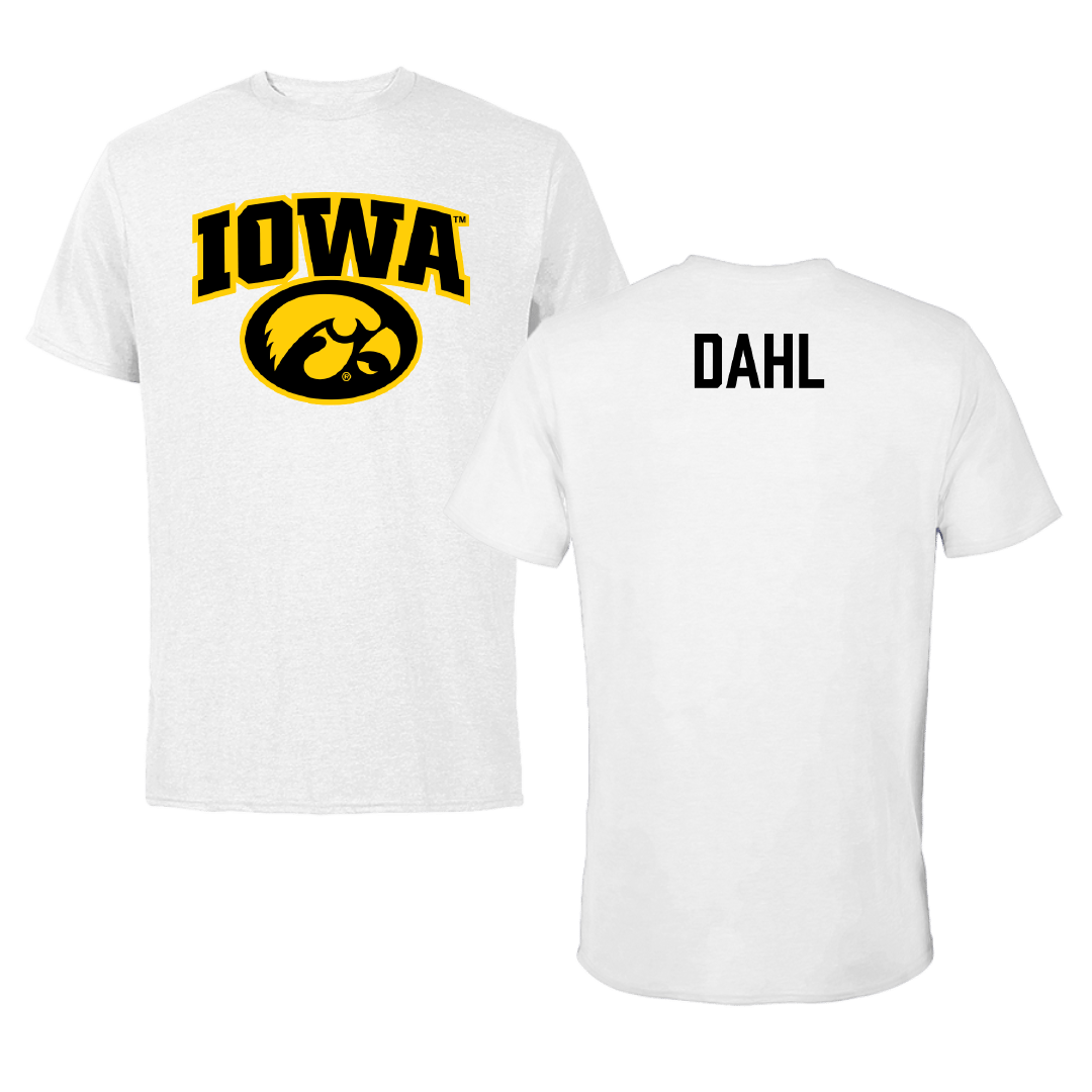 University of Iowa Cheer White Tee - Koen Dahl