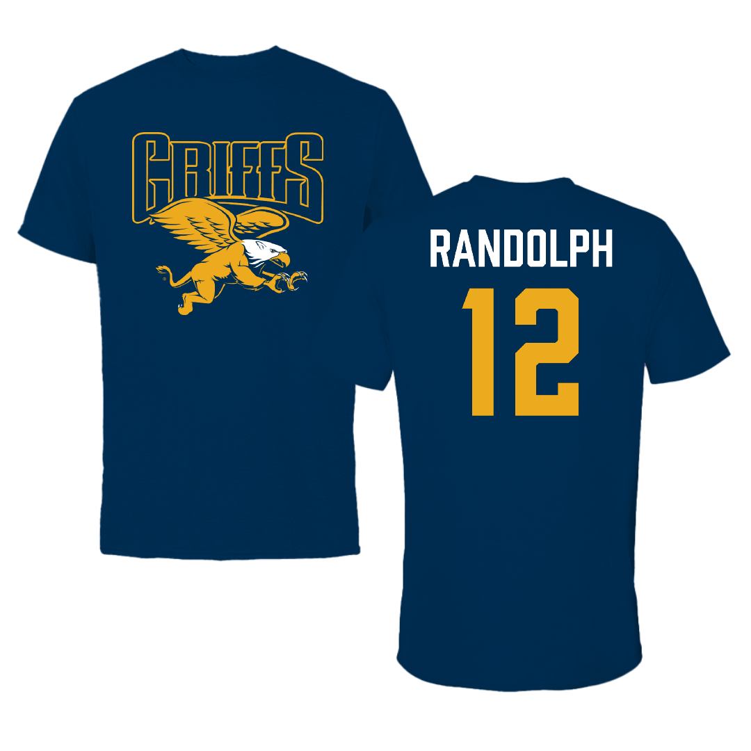 Canisius College Basketball (W) Navy Tee - #12 Saige Randolph