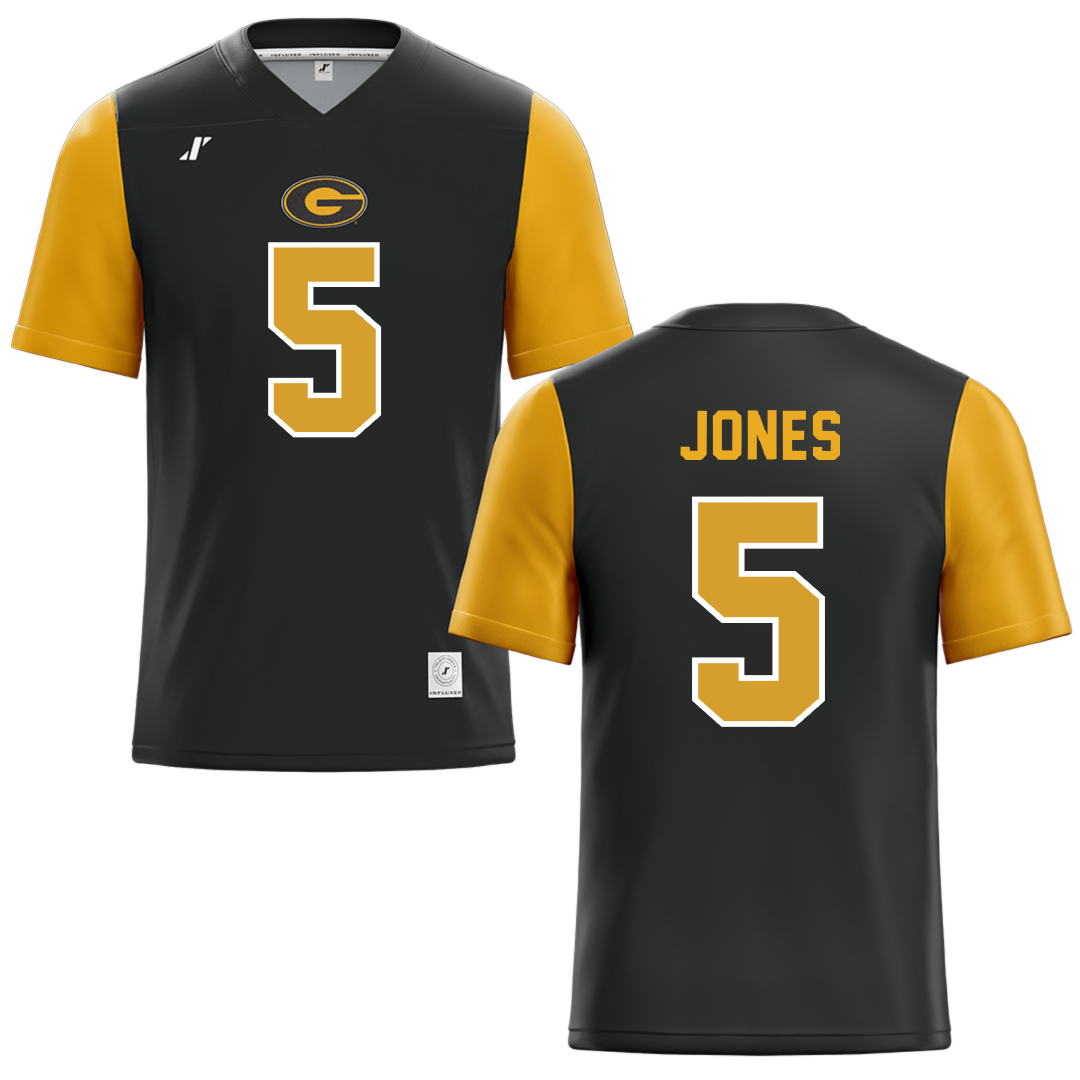 Grambling State University Black Football Jersey - #5 Duece Jones