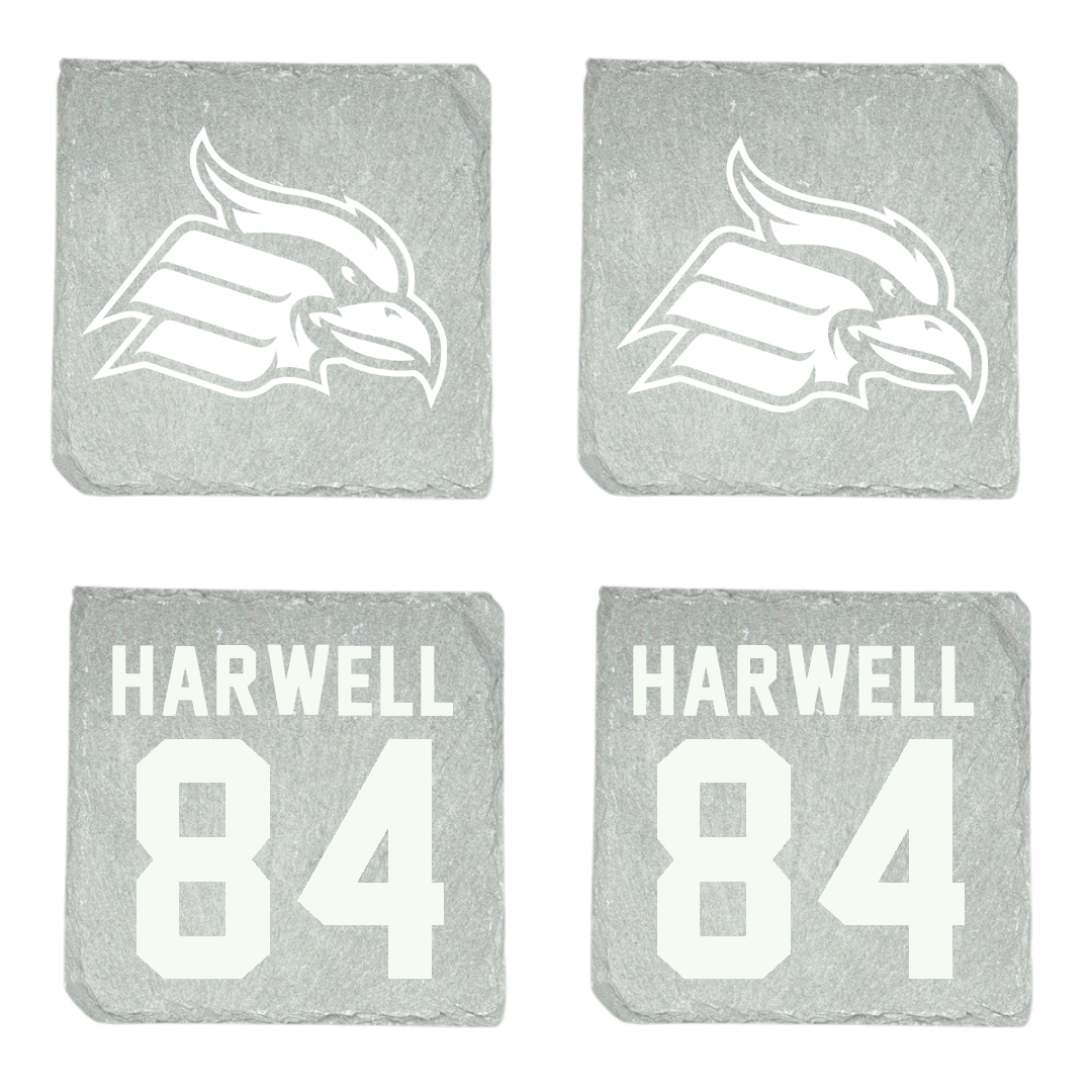 Wheeling University Football Stone Coaster (4 Pack)  - #84 Ty Harwell