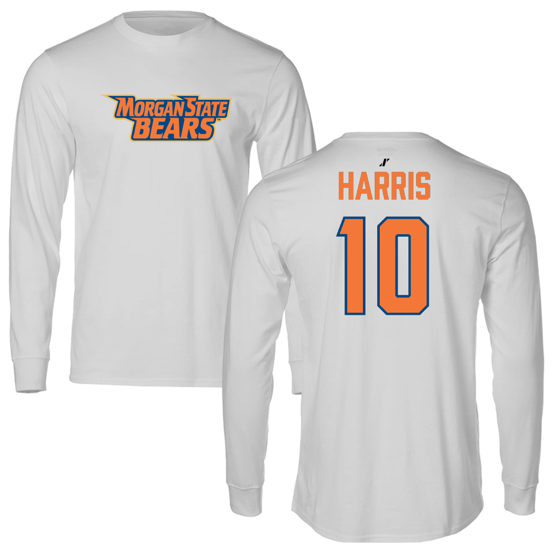 Morgan State University Acrobatics Tumbling Light Gray Performance Long Sleeve - #10 Janae Harris