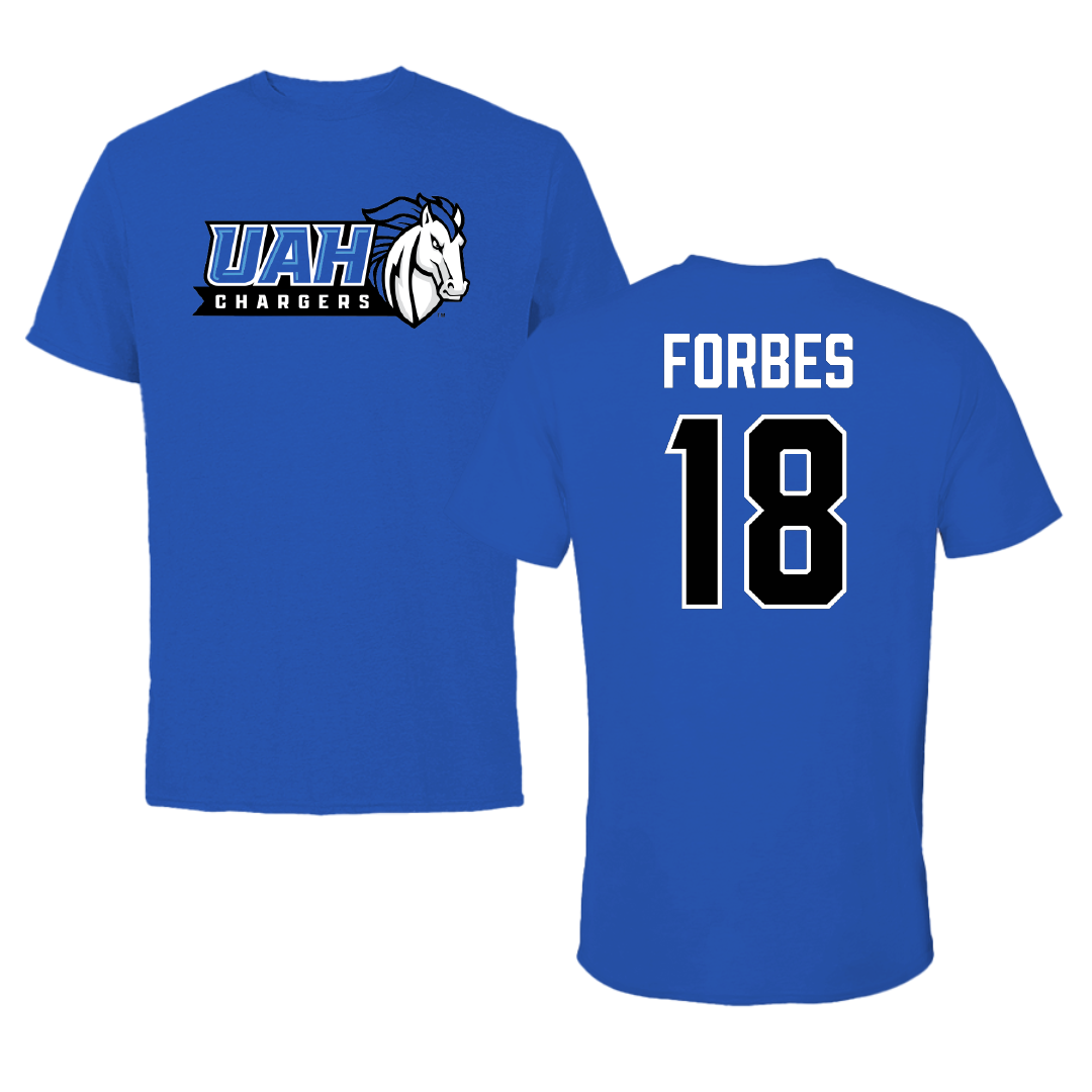 Huntsville Lacrosse (M) Blue Tee - #18 Owen Forbes