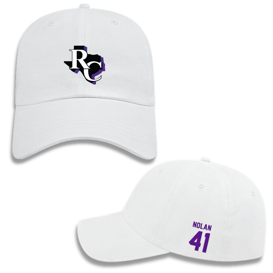 Ranger College Baseball White Hat - #41 Jack Nolan