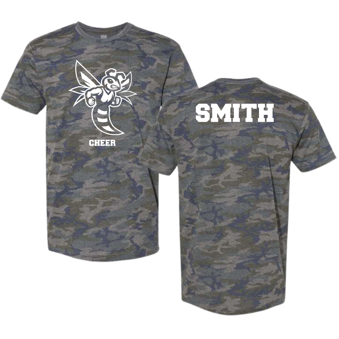Emory & Henry College Cheer Vintage Camo Tee - Emileigh Smith