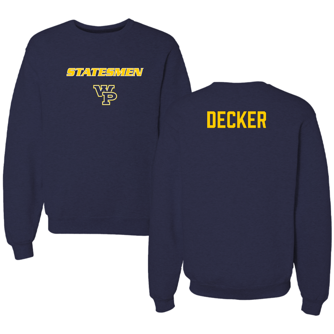 William Penn University Baseball Navy Crewneck - Treyton Decker