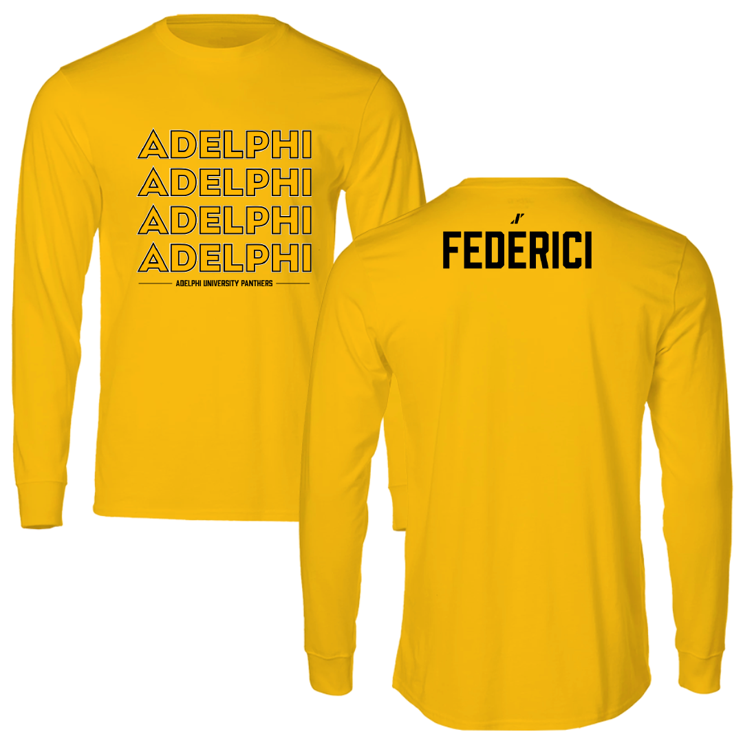 Adelphi University Tennis Gold General Long Sleeve - Caterina Federici