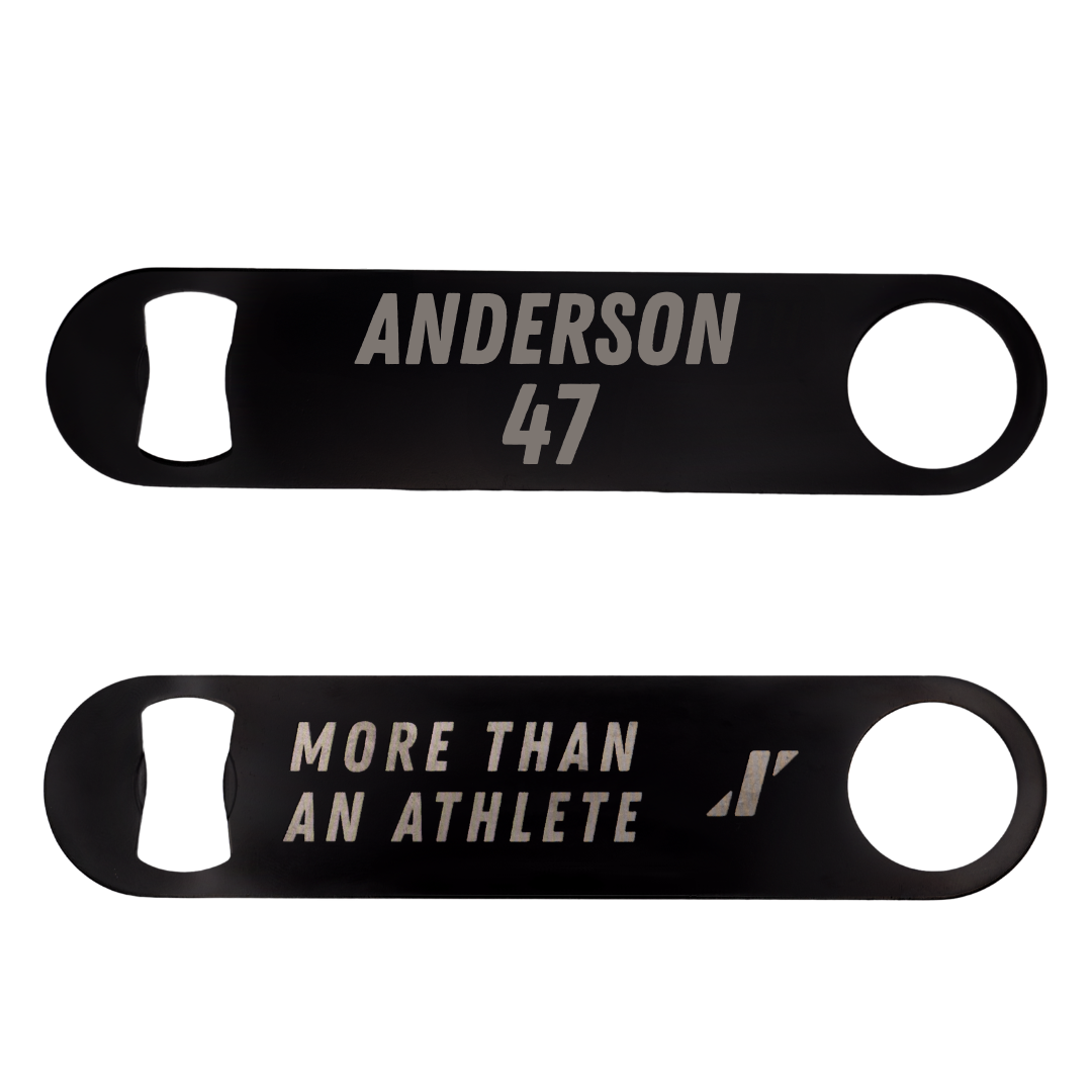 Eastern Washington University Football Black Bottle Opener - #47 Samarai Anderson