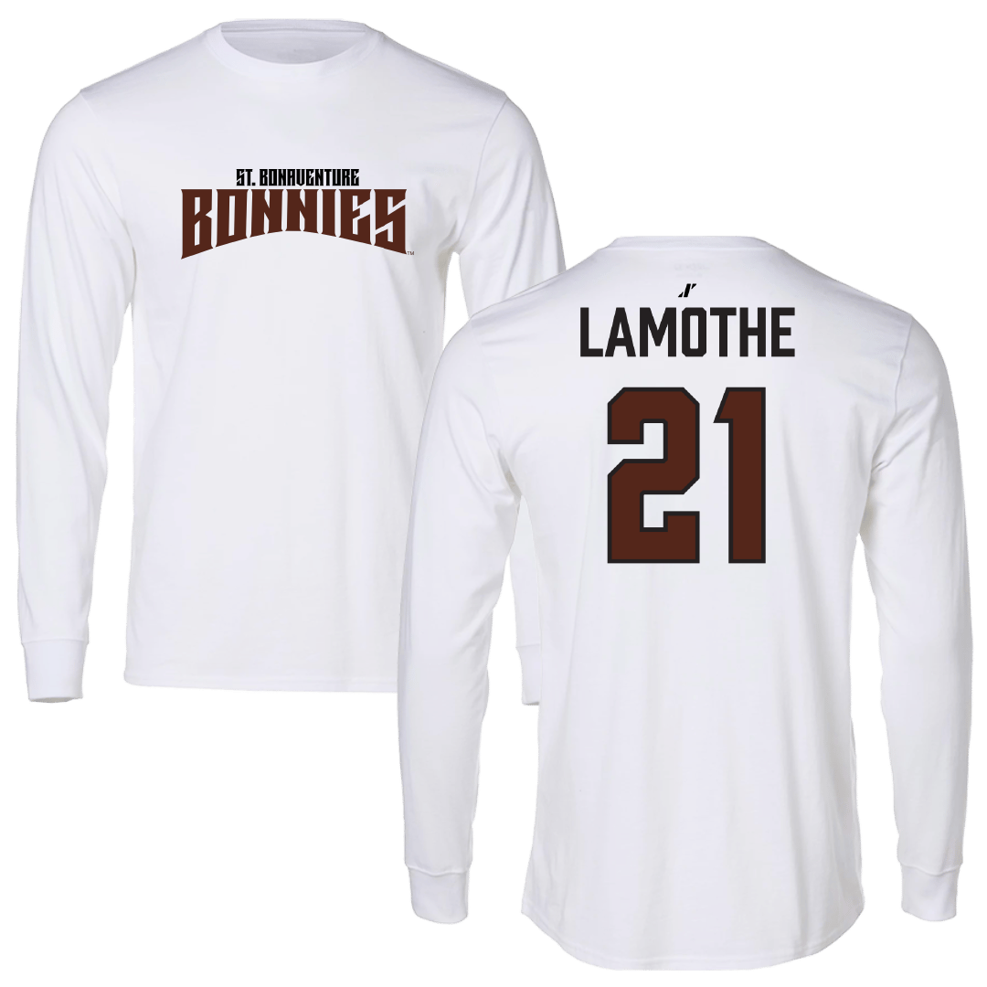 St. Bonaventure University Baseball White Classic Long Sleeve - #21 Christian LaMothe