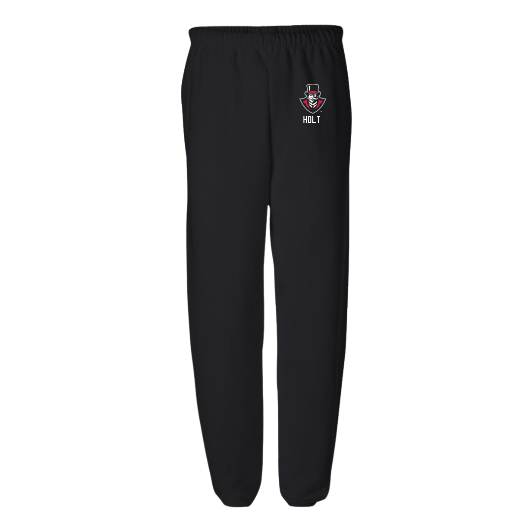 Austin Peay State University Baseball Black Sweatpants - #75 Campbell Holt