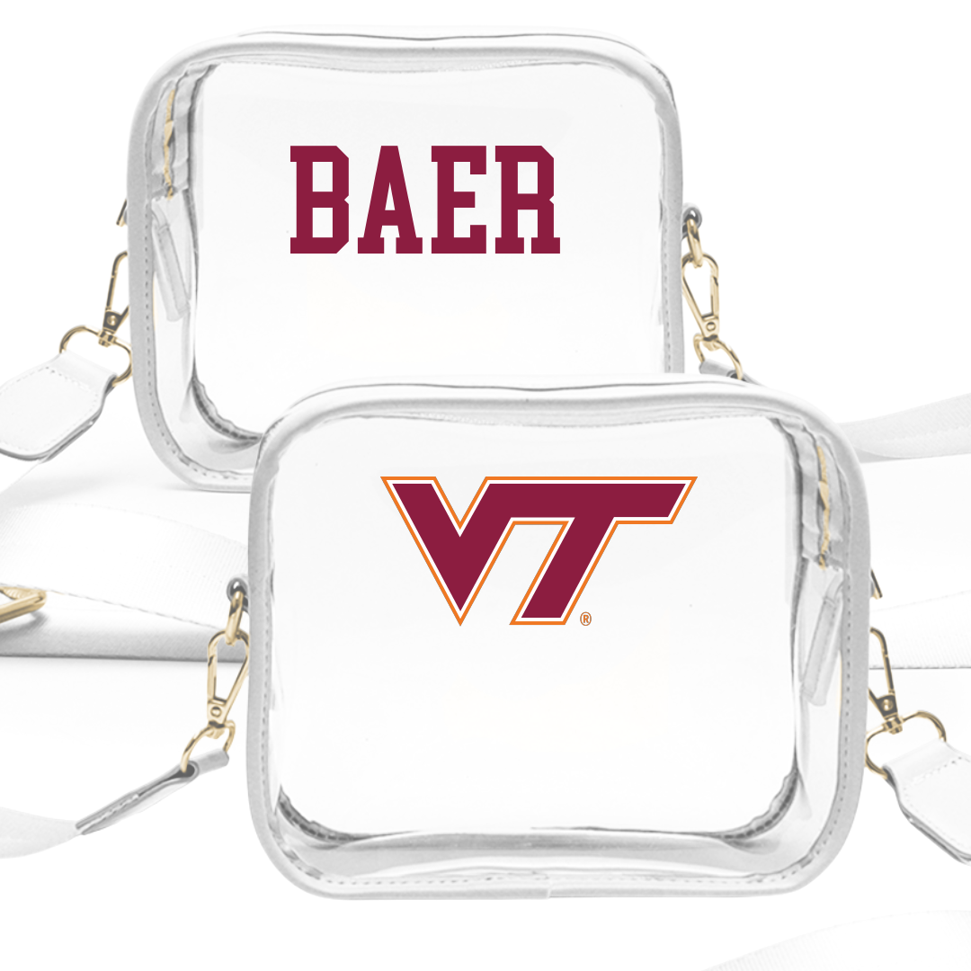 Virginia Tech Cheer White Clear Stadium Bag - Addi Baer