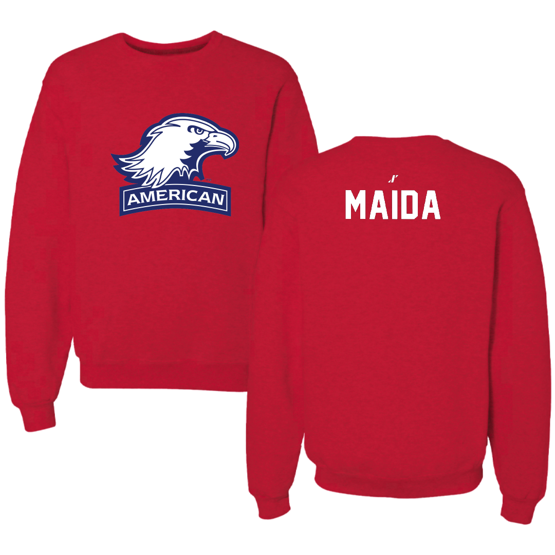American University Wrestling Red Crewneck - Jack Maida