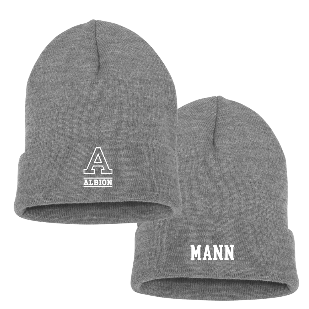 Albion College Volleyball (W) Sport Gray Beanie - #4 Annalynn Mann