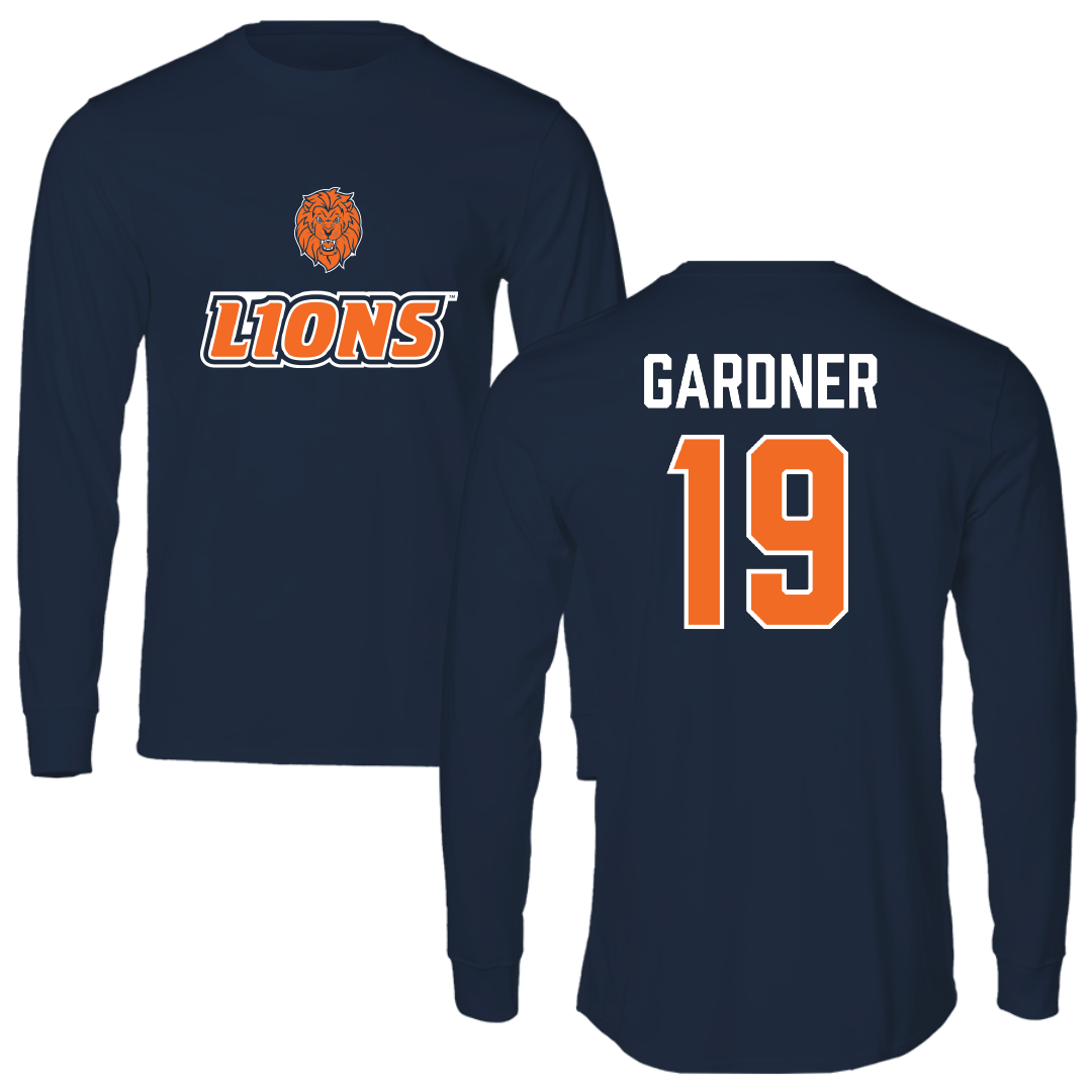 Lincoln University (Pennsylvania) Baseball Navy General Long Sleeve - #19 Keith Gardner