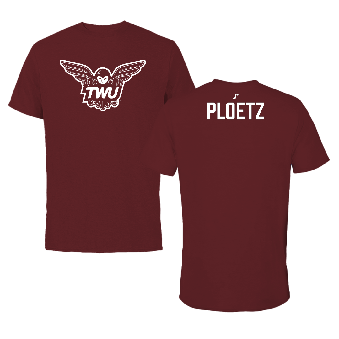 Texas Woman's University Dance Maroon Tee - Evelyn Ploetz