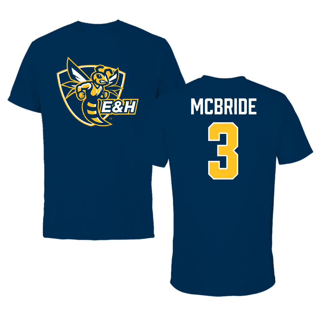 Emory & Henry College Football Navy Tee - #3 Trey McBride