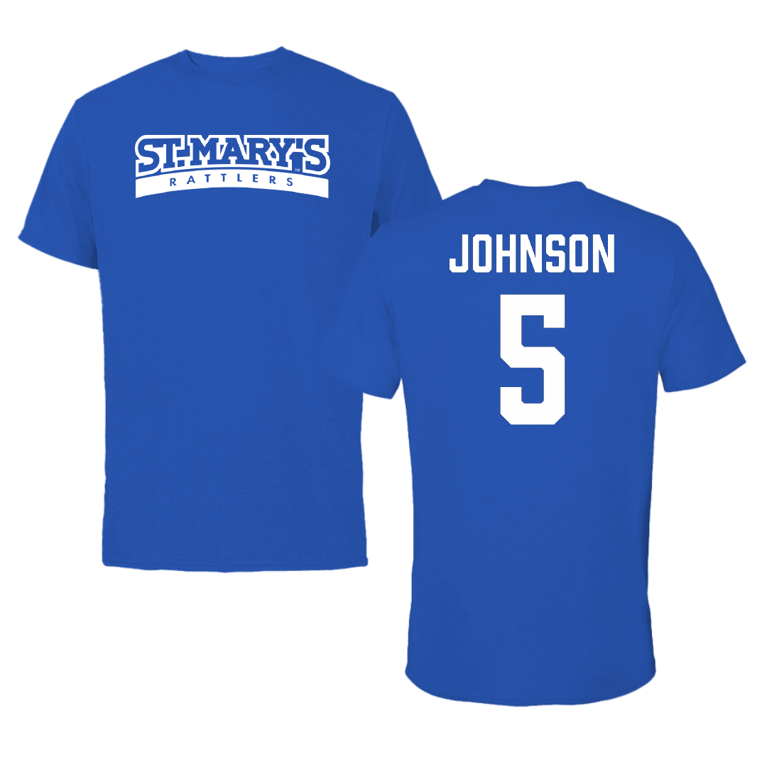 St. Mary's University (Texas) Softball Blue Tee - #5 Samiya Johnson