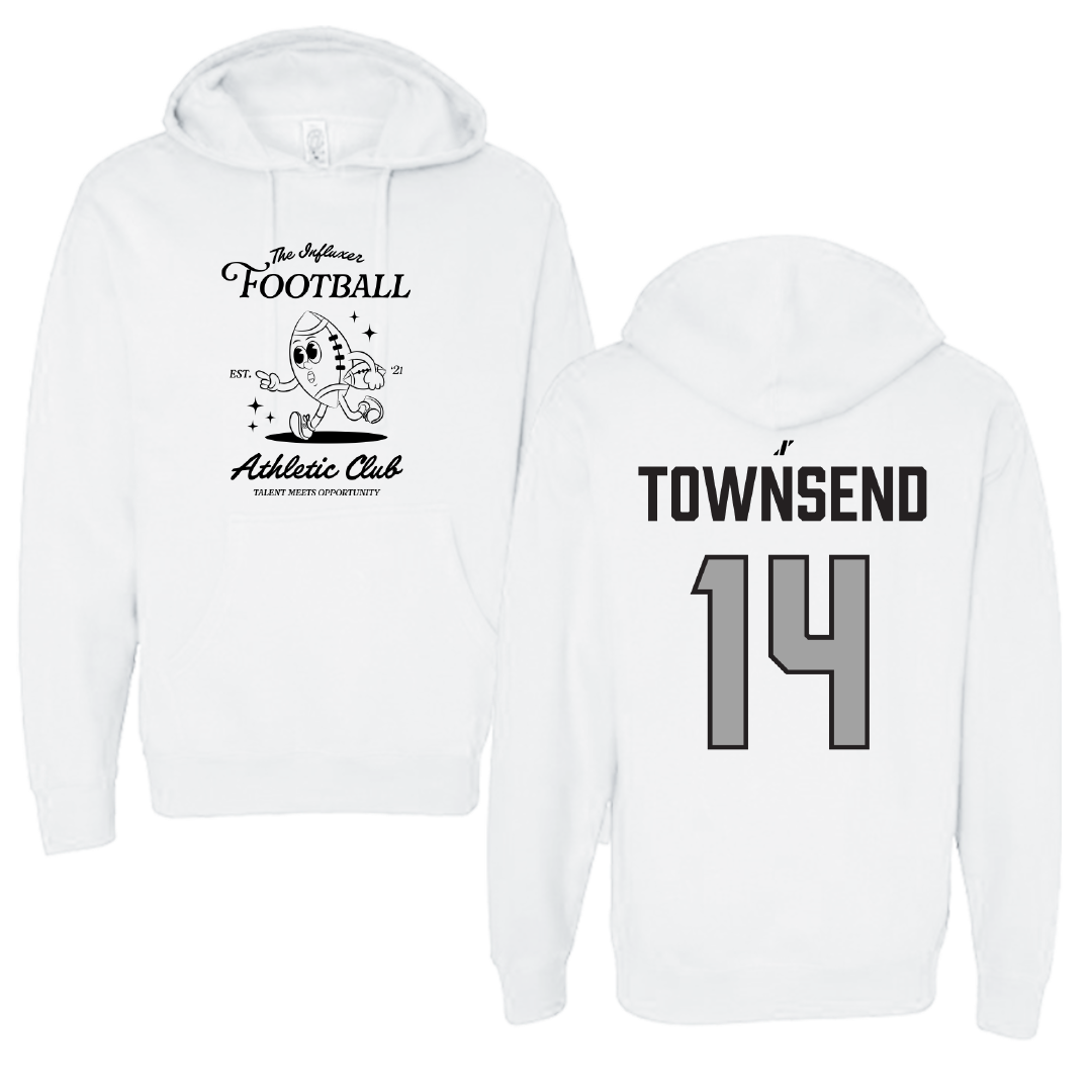 Football White Influxer Athletic Club Hoodie - #14 Amare Townsend
