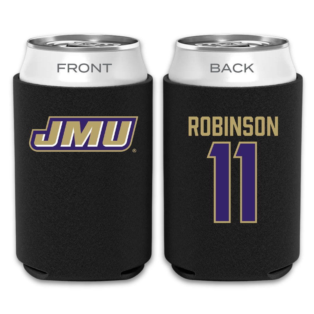 James Madison University Basketball Black Can Cooler - #11 Bree Robinson