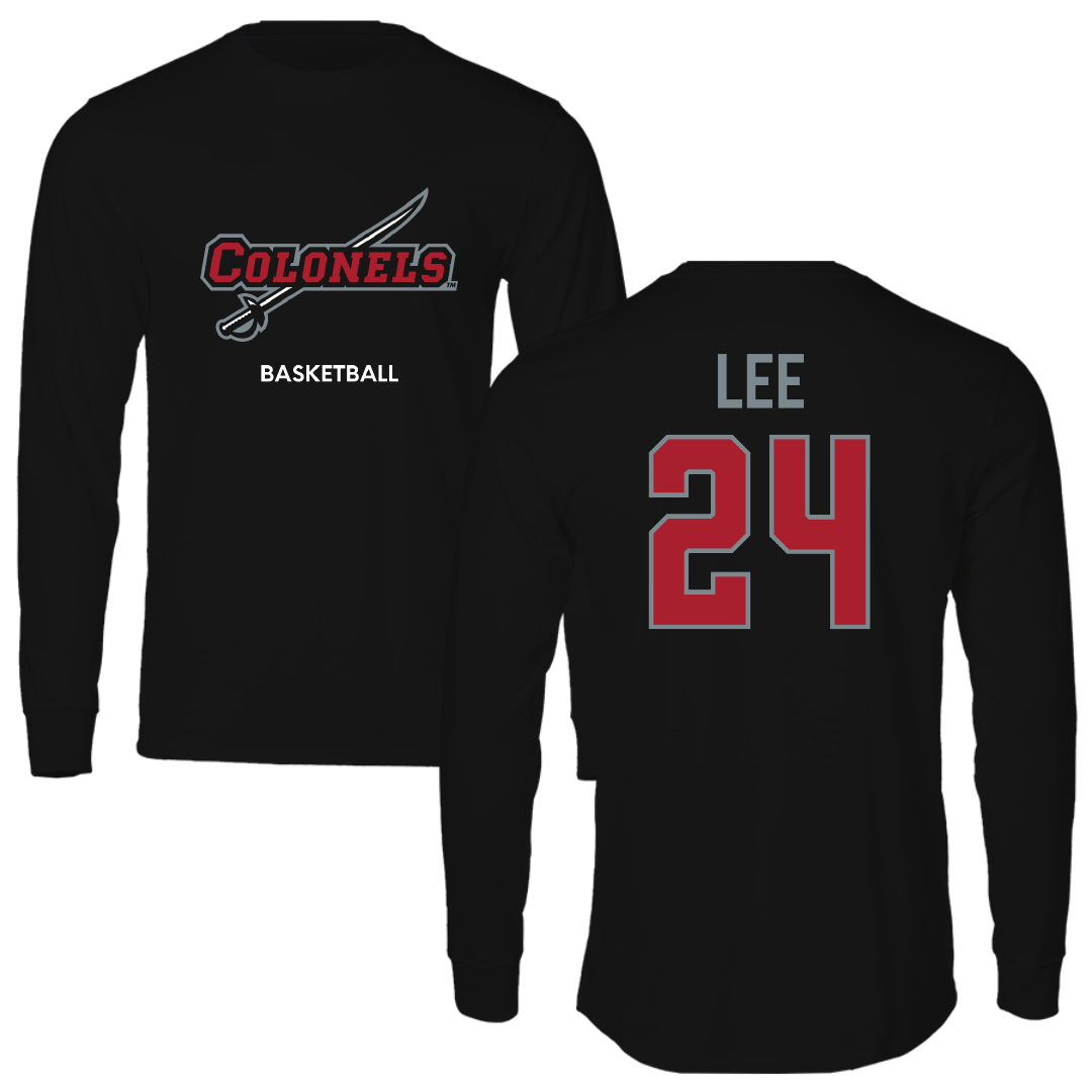 Nicholls State University Basketball (W) Black Colonels Performance Long Sleeve - #24 Khia Lee
