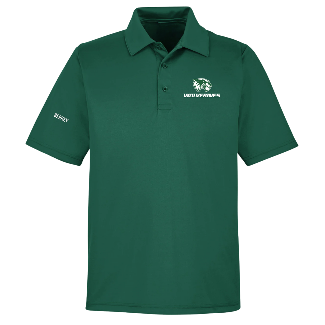 Utah Valley University TF and XC Forest Green Polo - Neal Berkey