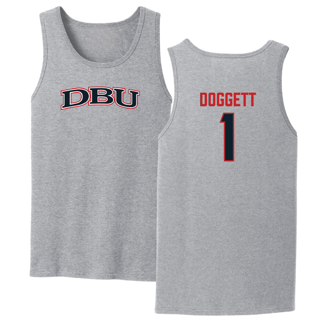 Dallas Baptist University Volleyball Sport Gray Tank Top - #1 Daylee Doggett