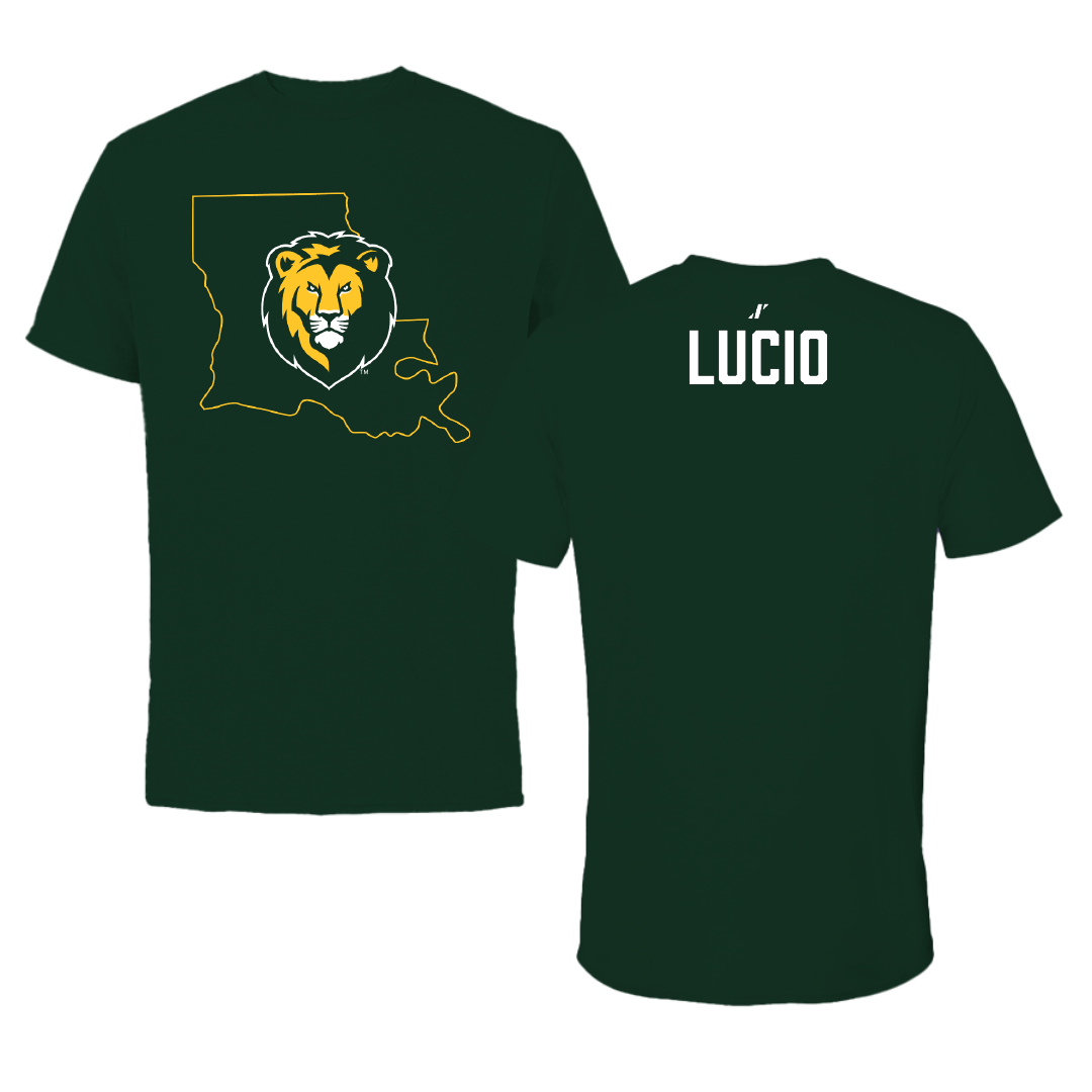 Southeastern Louisiana University Basketball Forest Green State Tee - Emma Lucio