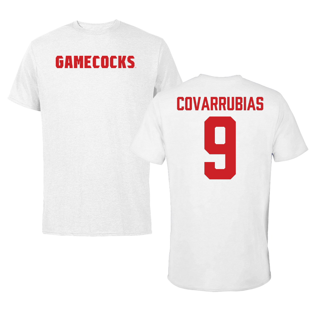 Jacksonville State University Bowling White Performance Tee - #9 Keyla Covarrubias