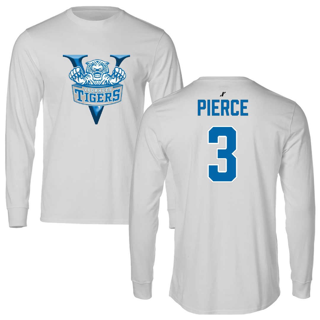 Voorhees University Softball Light Gray Performance Long Sleeve - #3 Imani Pierce