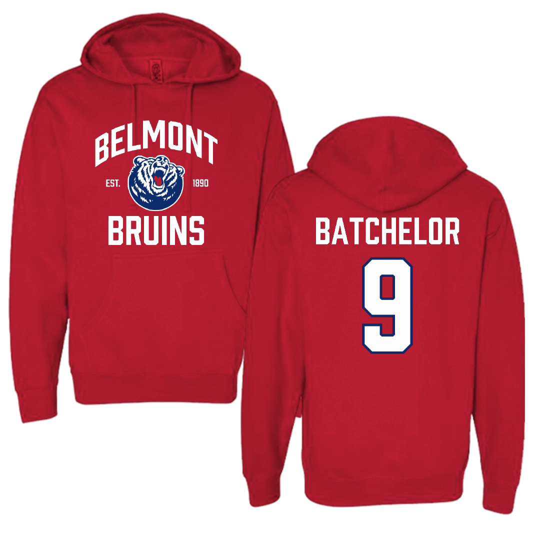 Belmont University Baseball Red General Hoodie - #9 Cade Batchelor