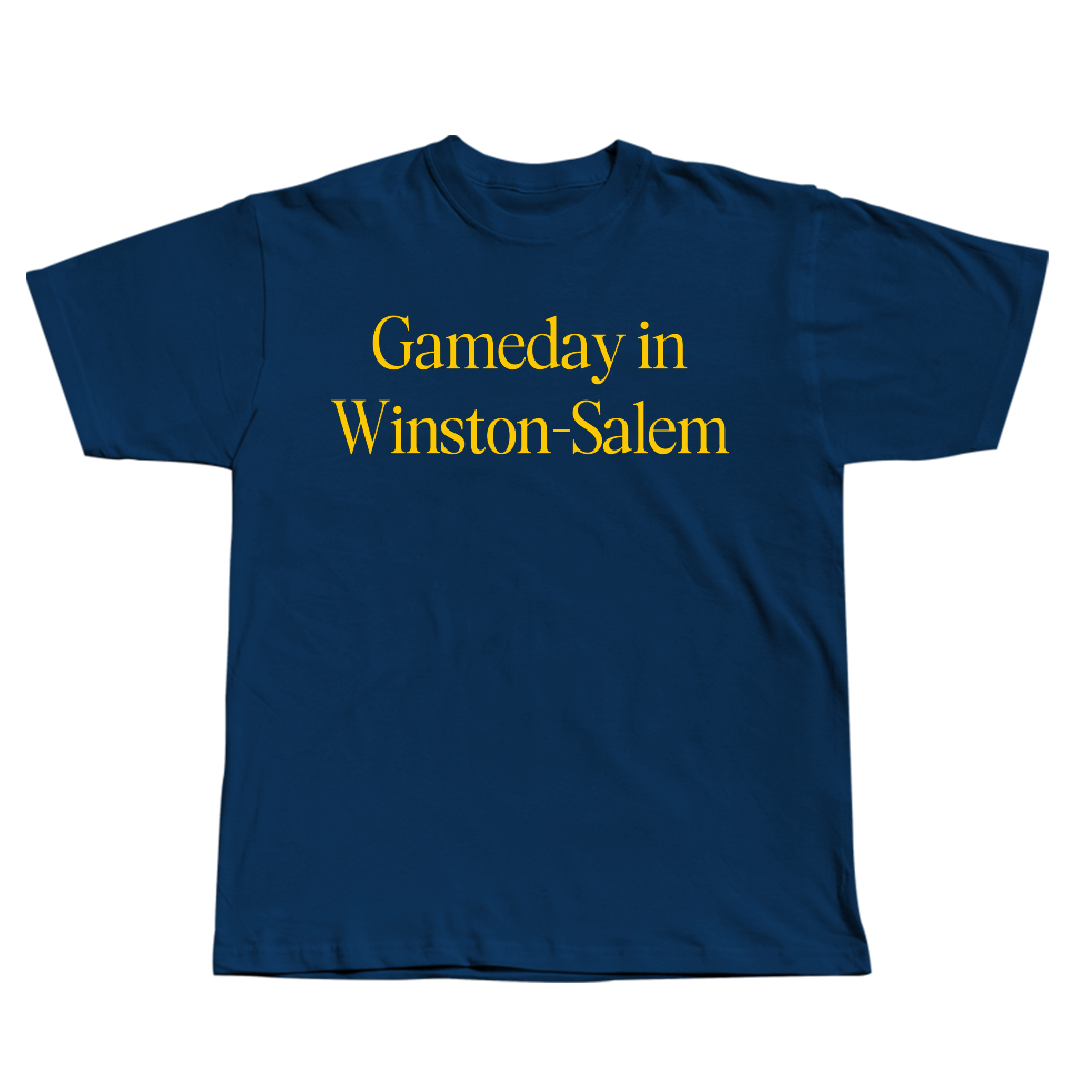 Carolina University Baseball Navy Gameday Tee - #2 Antonio Biggers