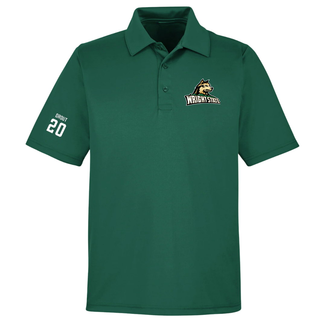 Wright State University Basketball (W) Forest Green Polo - #20 MaKenzie Drout