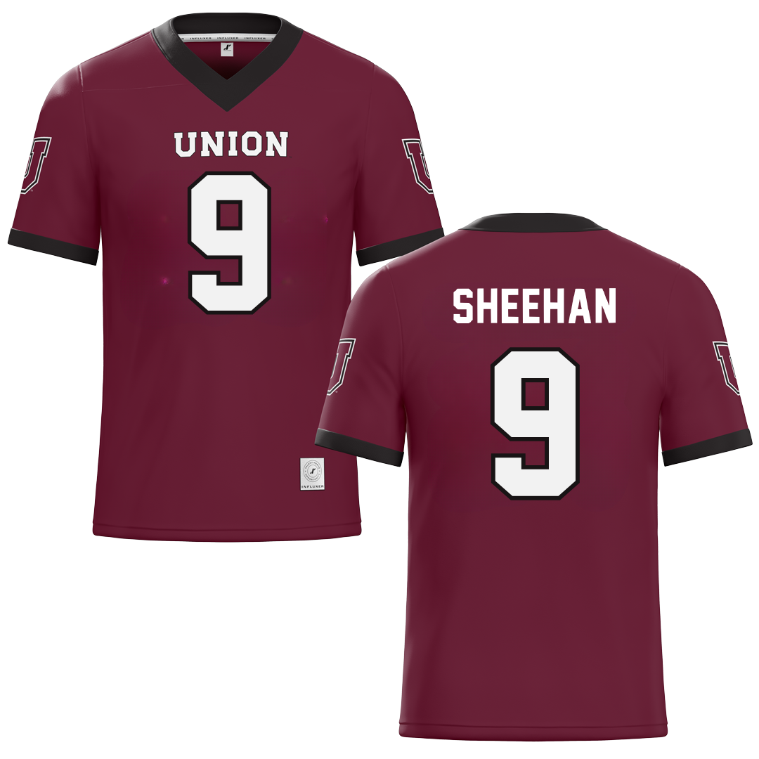 Union College Maroon Football Jersey - #9 Luke Sheehan