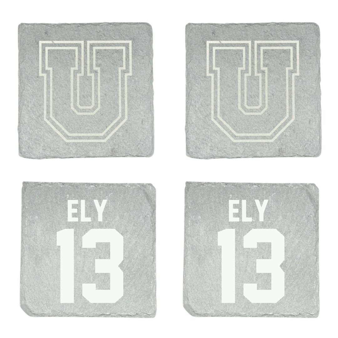 Union College Soccer Stone Coaster (4 Pack)  - #13 Justin Ely