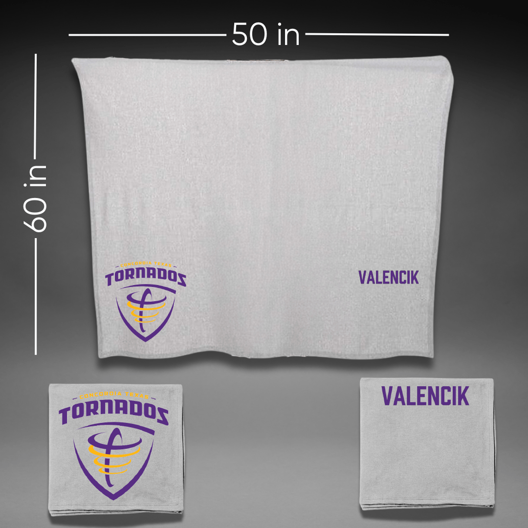 Concordia University (Texas) TF and XC Gray Blanket - Garrett Valencik