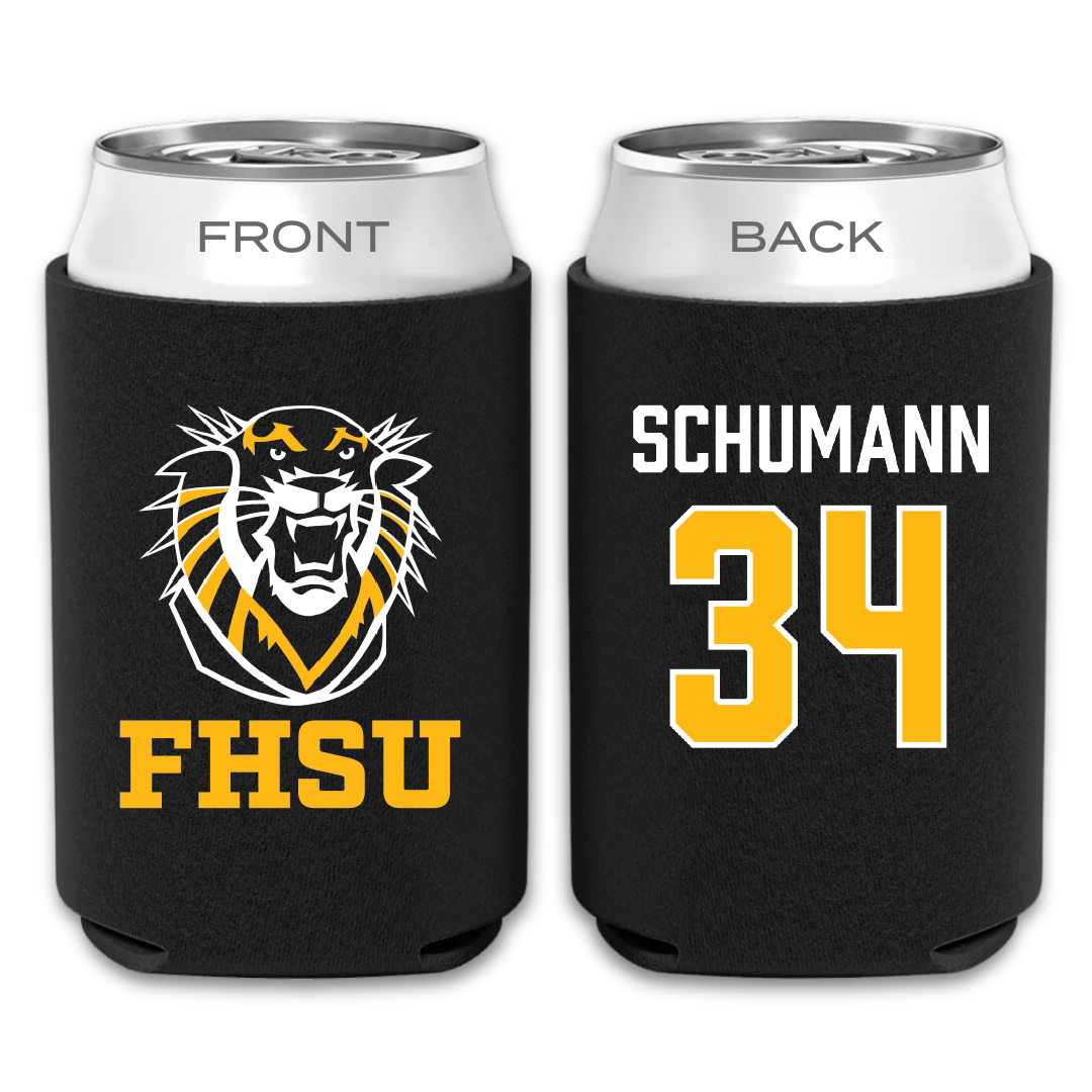 Fort Hays State University Basketball (W) Black Can Cooler - #34 Kaitlin Schumann