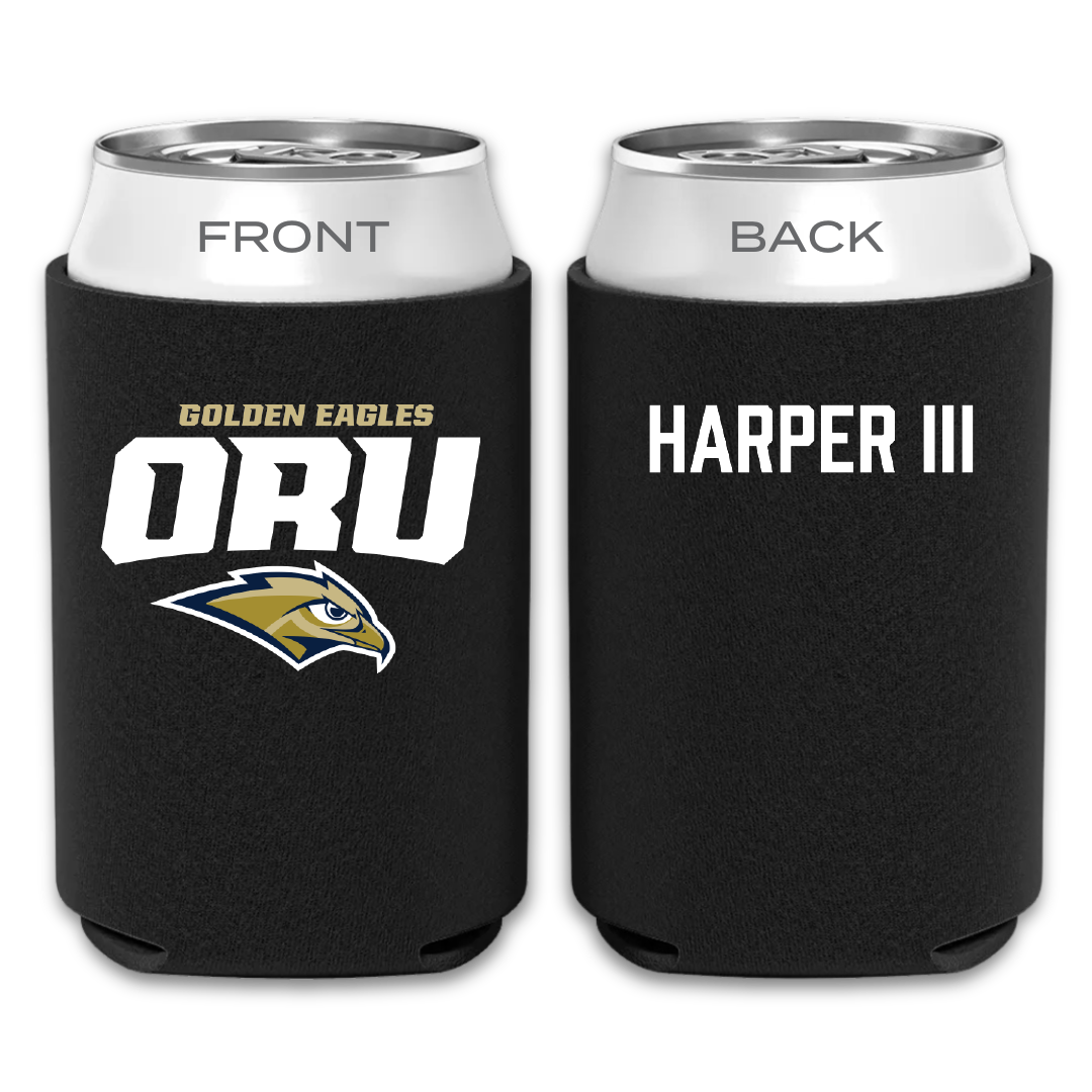Oral Roberts University TF and XC Black Can Cooler - Ronald Harper III
