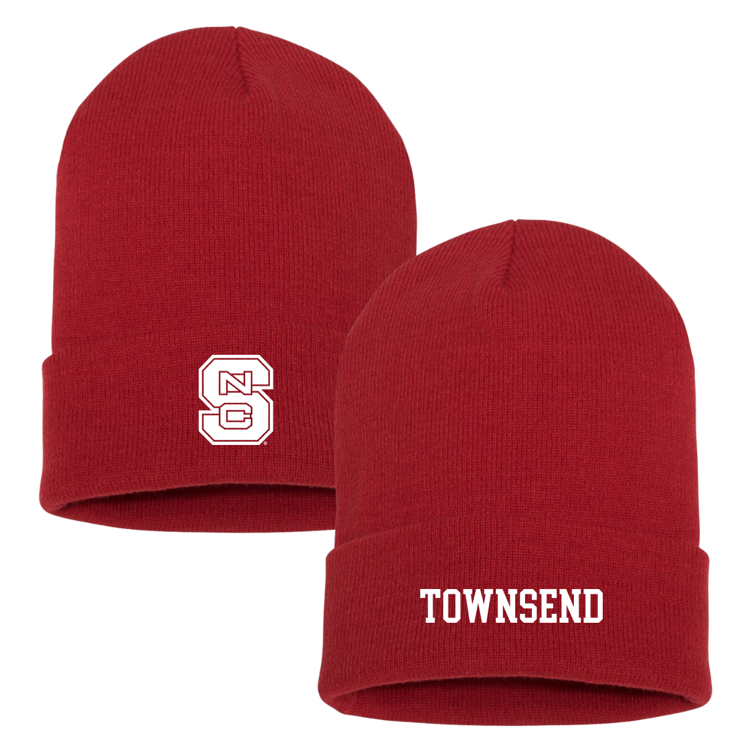 North Carolina State University Softball Red Beanie - #1 Maia Townsend