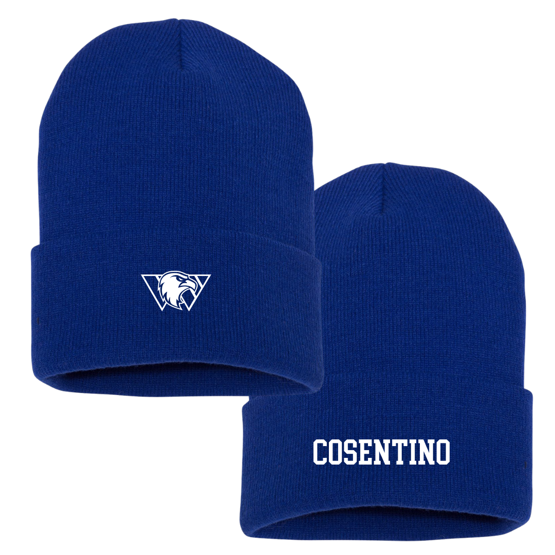 Williams Baptist University Soccer (M) Blue Beanie - #26 Arthur Cosentino