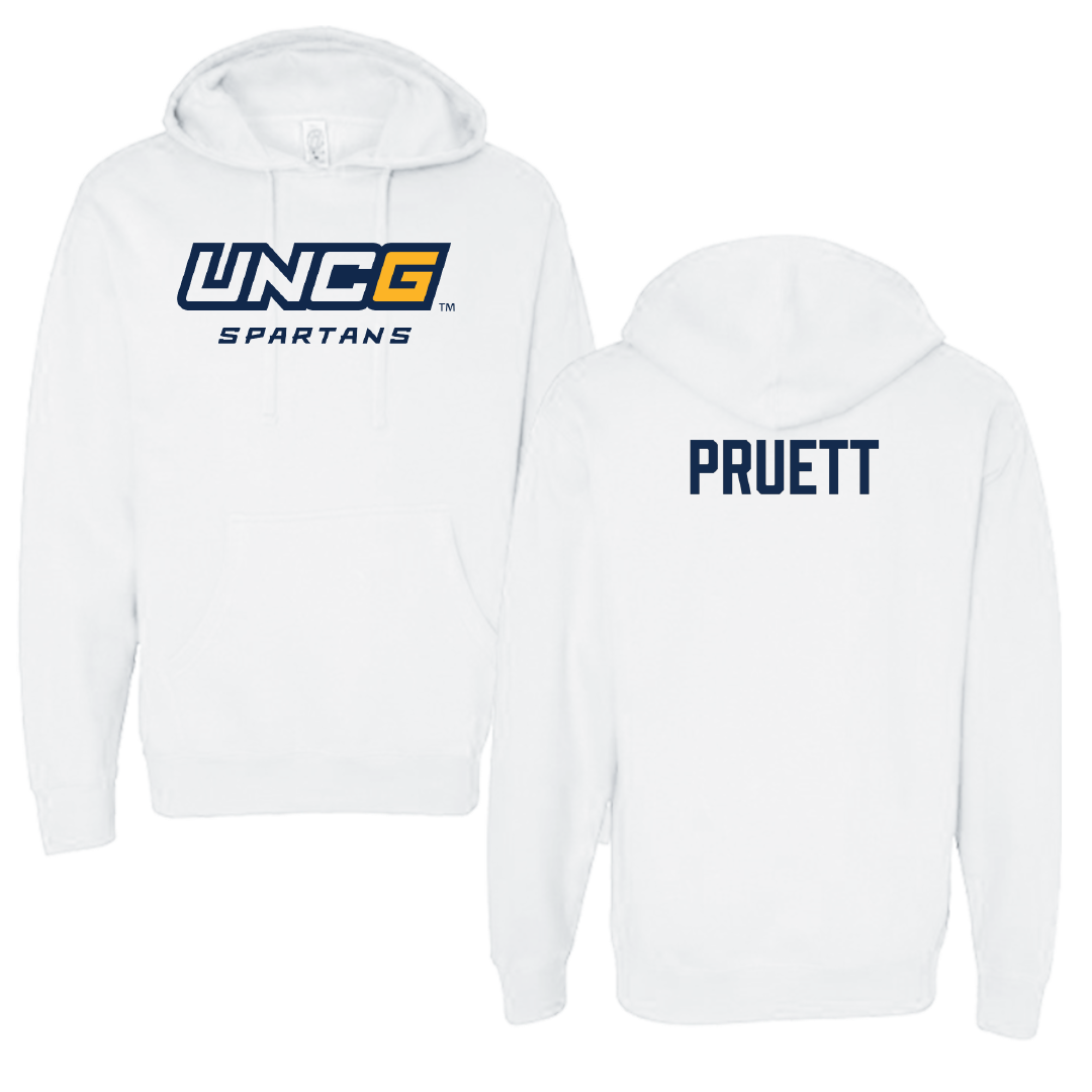 UNC Greensboro Band White Hoodie - Aaron Pruett