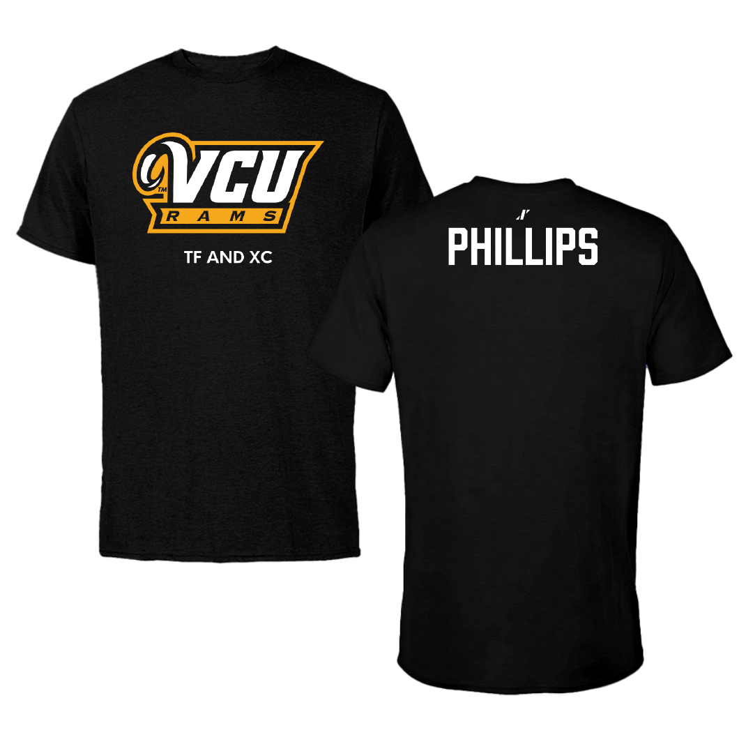 Virginia Commonwealth University TF and XC Black Performance Tee - Kendall Phillips