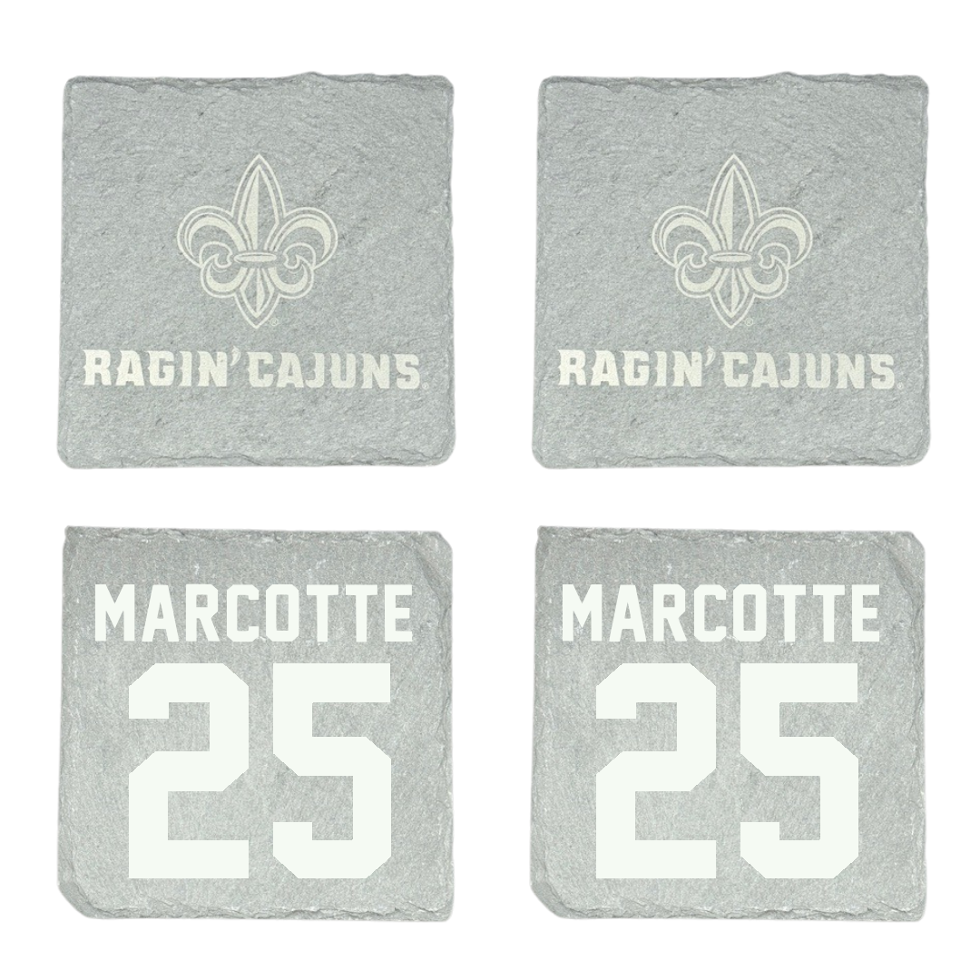 University of Louisiana at Lafayette Baseball Stone Coaster (4 Pack)  - #25 Riley Marcotte