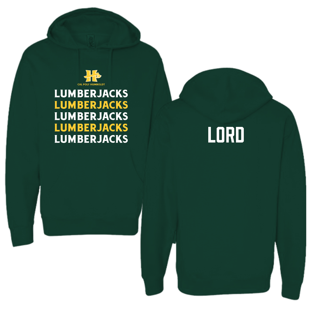 Cal Poly Humboldt Wrestling Forest Green General Hoodie - Riley Lord
