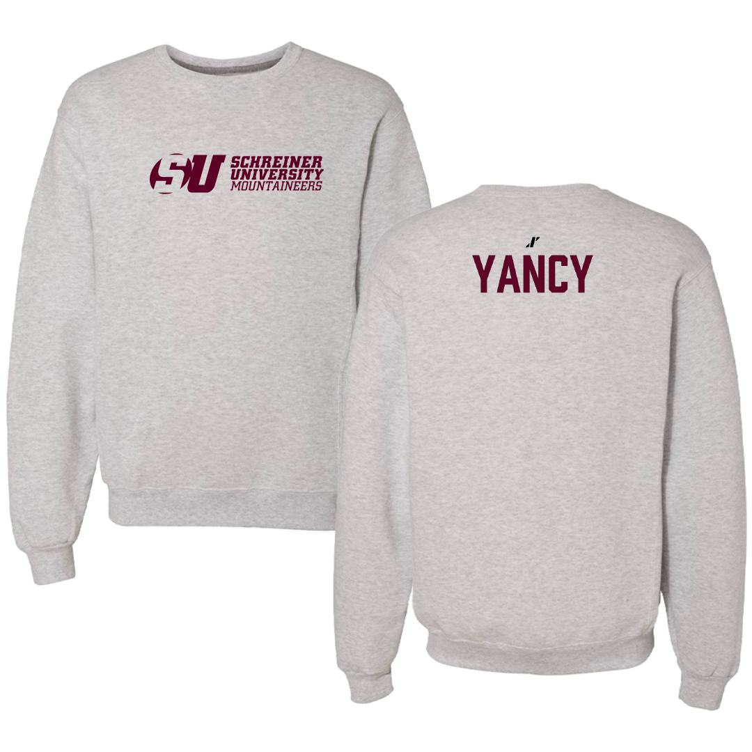 Schreiner University Golf (W) Light Gray Crewneck - Hailey Yancy