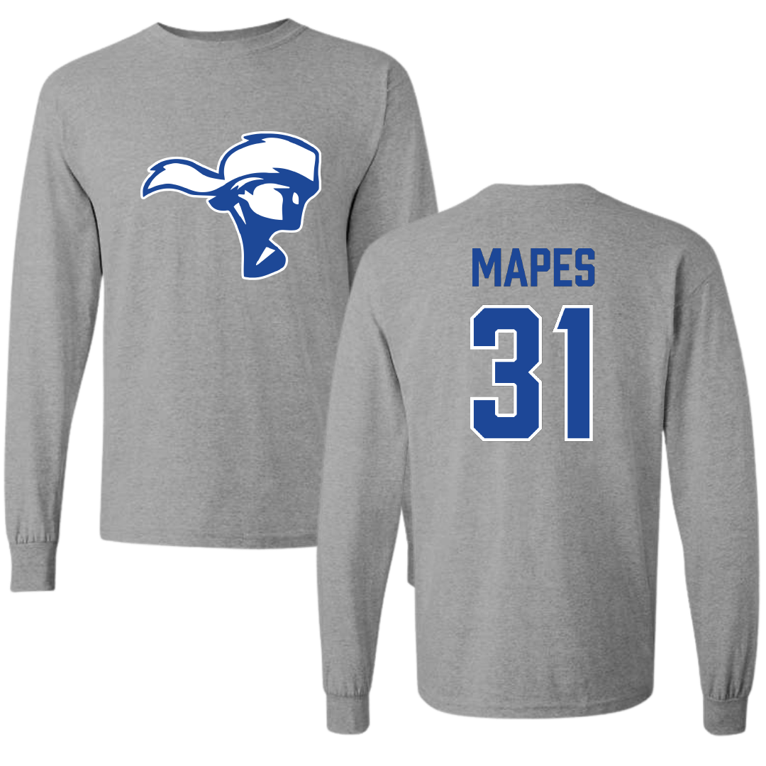 Spartanburg Methodist College Baseball Sport Gray Long Sleeve - #31 Michael Mapes