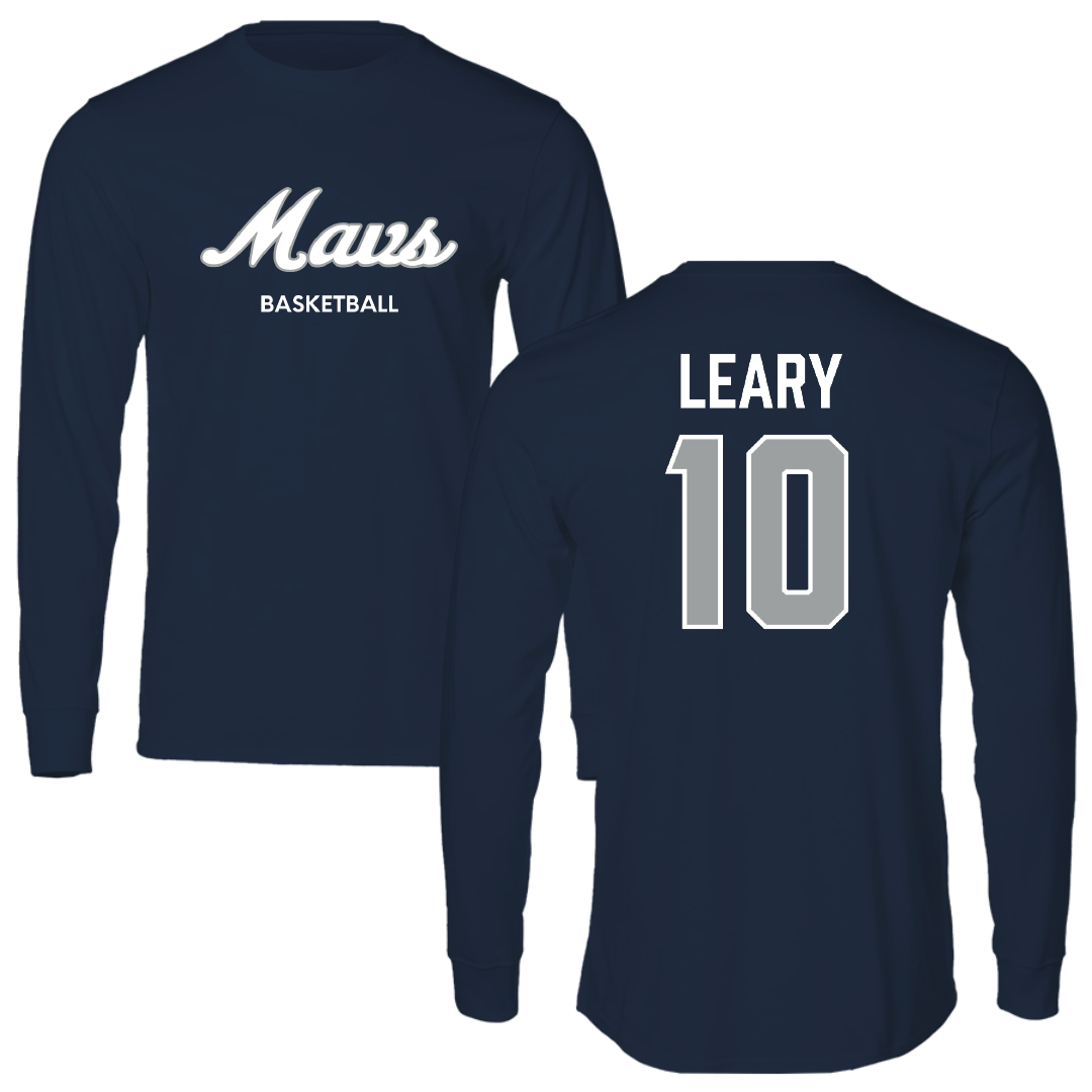 Mercy University Basketball (W) Navy Performance Long Sleeve - #10 Caitlin Leary