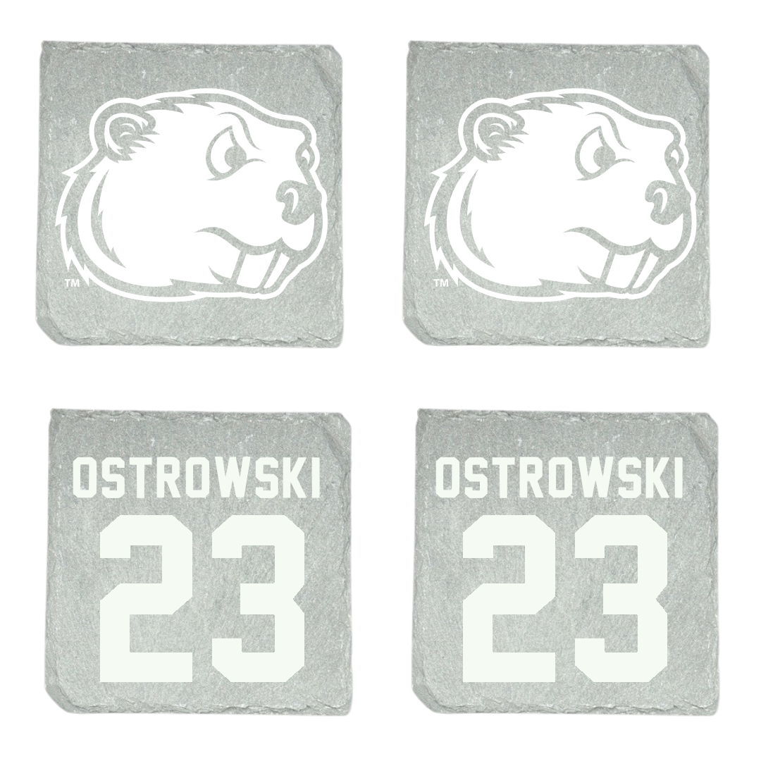 Minot State University Soccer Stone Coaster (4 Pack)  - #23 Morgan Ostrowski
